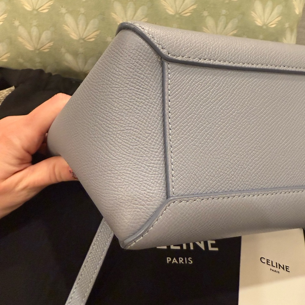 Celine Nano Belt Bag in Artic Blue - Picture 4 of 15